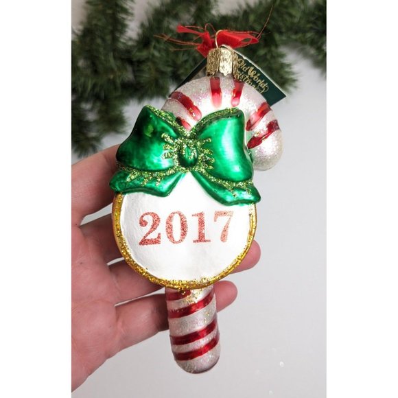 Candy Cane Retired Old World Christmas Ornament - Picture 2 of 5